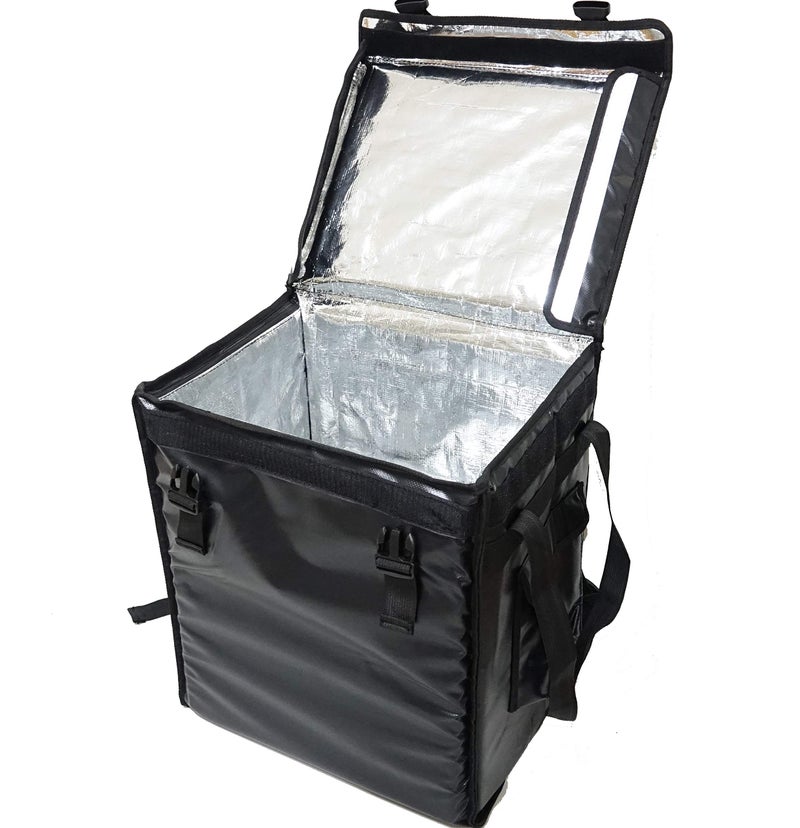Packir PK-66V: Insulated Food Delivery Backpack,16" L x 12" W x 18" H, Top Loading,Take Out Bag, Thermal Delivery Bag, Pizza Delivery Backpack, Matte Waterproof, Middle - Image 1